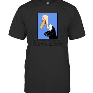 XIULUAN Beaky Buzzard Cartoon No No T-Shirt
