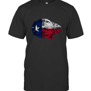 Texas Flag and The Millennium Falcon T-Shirt
