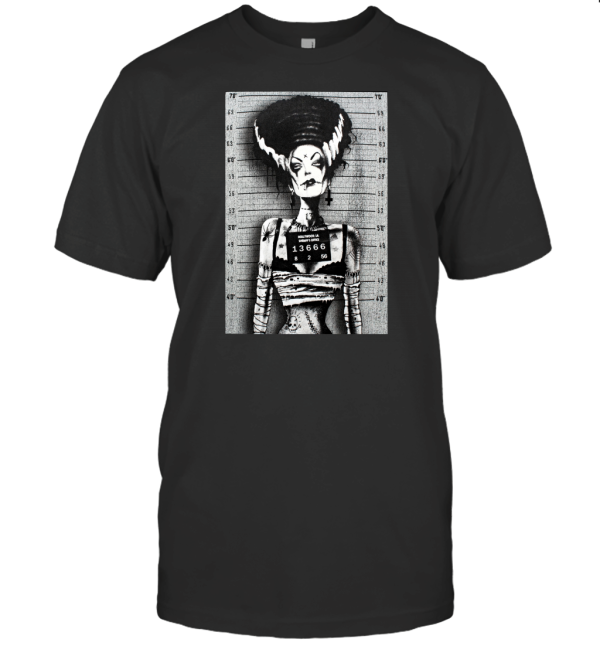 Tees geek Bride of Frankenstein Mugshot 12 T-Shirt