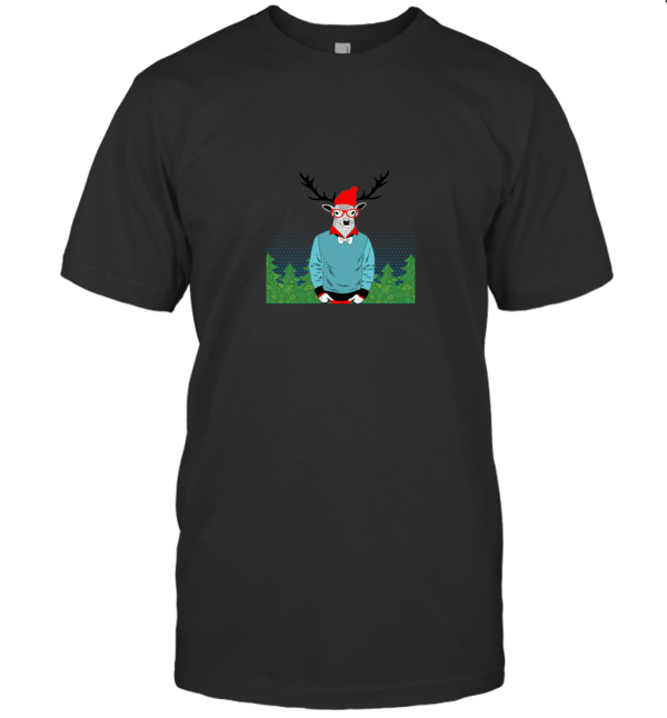 Tay ao UGly deer wear glass ( ao) T-Shirt