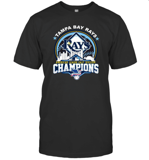 TAMPA BAY RAYS 2020 AMERICAN LEAGUE EAST DIVISION CHAMPIONS T-Shirt