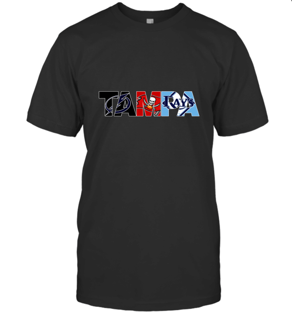 TAMPA SPORTS TEAM TAMPA BAY RAYS TAMPA BAY LIGHTNING T-Shirt