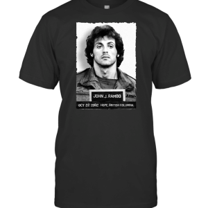 SYLVESTER STALLONE JOHN RAMBO MUGSHOT T-Shirt