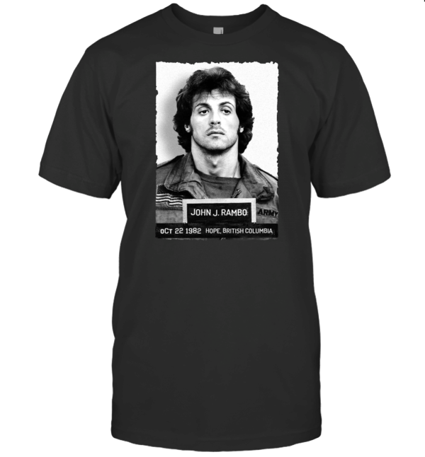 SYLVESTER STALLONE JOHN RAMBO MUGSHOT T-Shirt