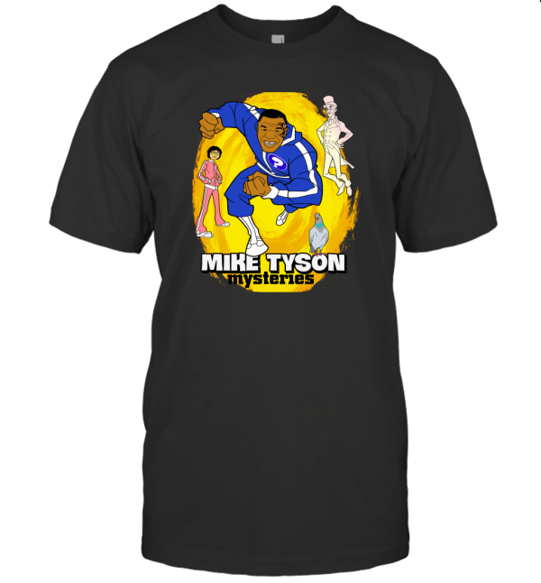 SUNRAIN Women's Mike Tyson Mysteries Cartoon T-Shirt
