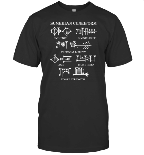 Sumerian Cuneiform Script Writing T-Shirt