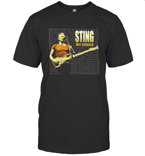 Sting My Song T Shirt T Shirt Sting Tour 2019 T-Shirt