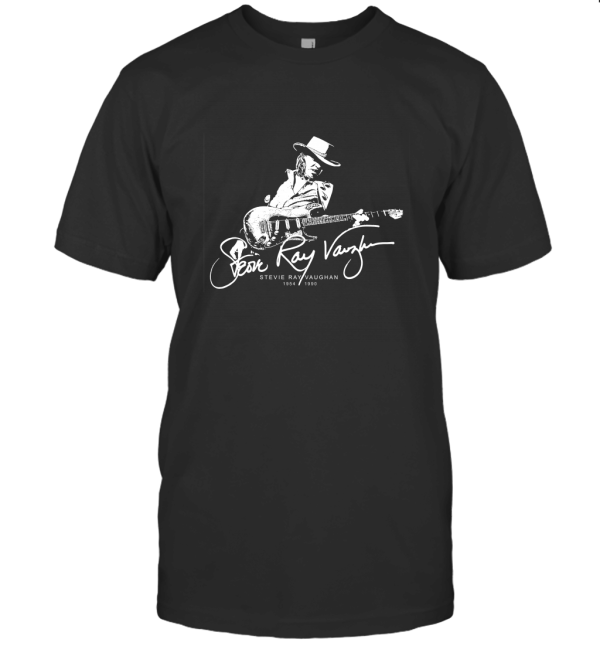 Stevie Ray Vaughan  Guitar Blues Rock Legend T-Shirt
