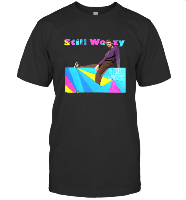 Still Woozy with Text  Sven Sitting on Lately EP Slim Fit T-Shirt
