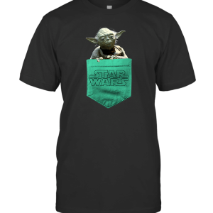 Star Wars Yoda Faux Pocket T-Shirt