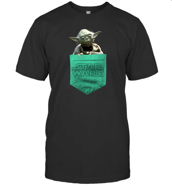Star Wars Yoda Faux Pocket T-Shirt