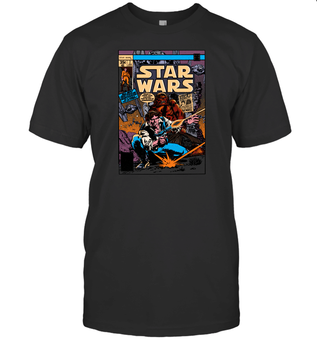 Star Wars Han Solo Retro Vintage Comic T-Shirt