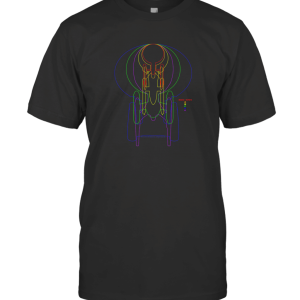 Star Trek Rainbow Enterprise Evolution T-Shirt