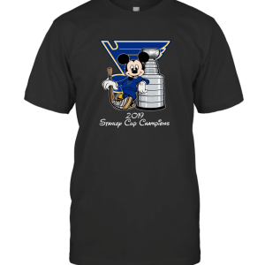 St. Louis Blues Mickey Mouse 2019 Stanley Cup Champions T-Shirt