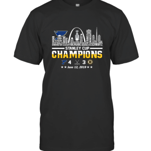 St Louis Blues 2019 Stanley Cup Champions Team Name T-Shirt