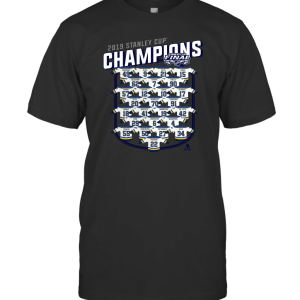 St. Louis Blues 2019 Stanley Cup Champions Jersey Roster back T-Shirt