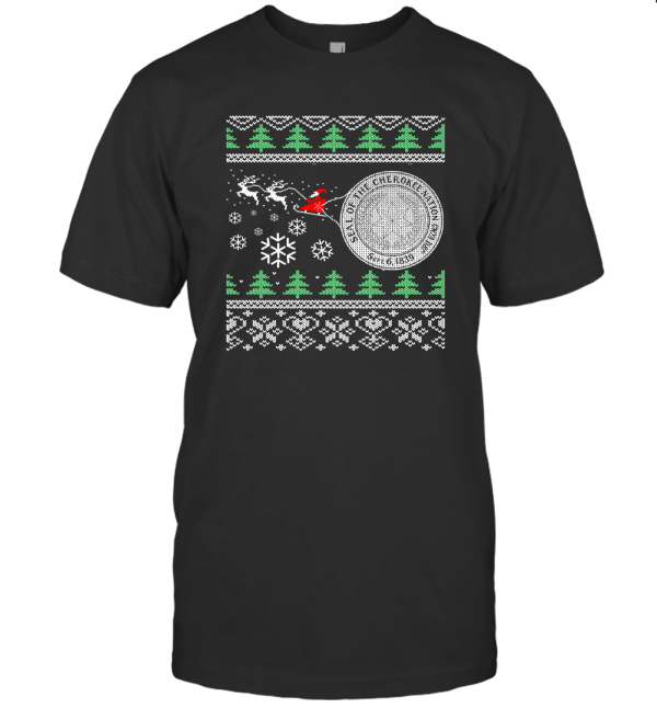 Seal Of The Cherokee Nation Merry Christmas T-Shirt