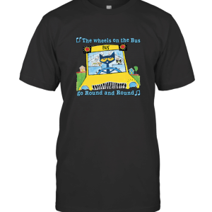 Pete the Cat Wheels On The Bus Multi T-Shirt