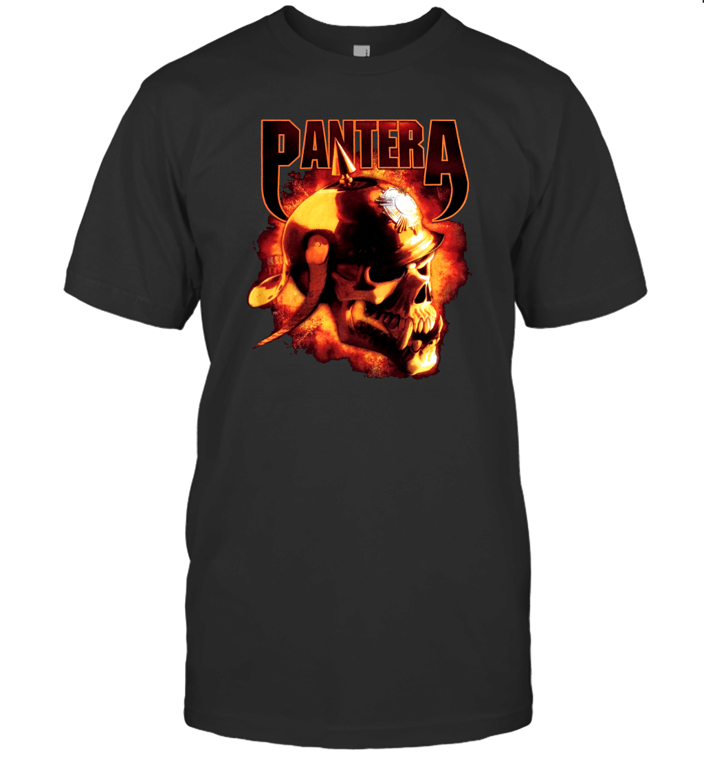 Pantera Flaming Skull Band T-Shirt