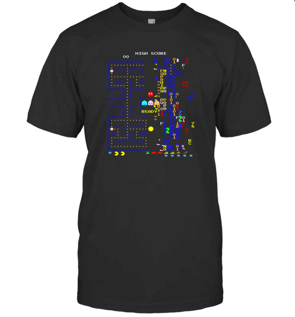 Pac Man Kill Screen Retro Video Game T-Shirt