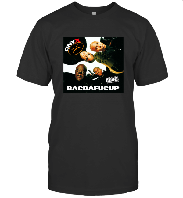 Onyx  BACDAFUCUP  Men's Black T-Shirt