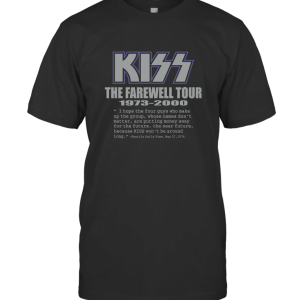 Old Glory Kiss  Farewell Tour T-Shirt
