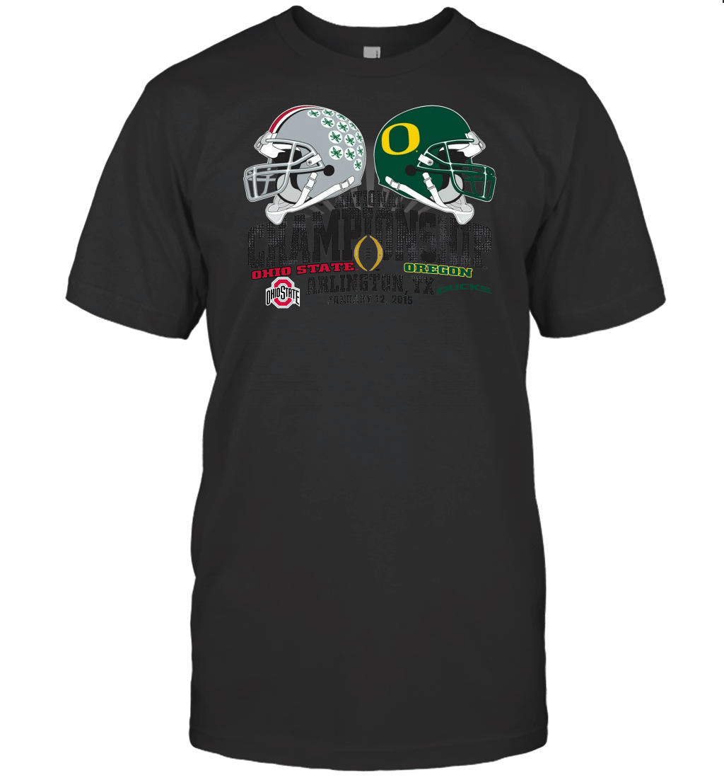 Ohio State Buckeyes Oregon Ducks 2015 Football National Championship T-Shirt