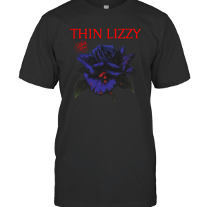 Official Thin Lizzy Black Rose T-Shirt