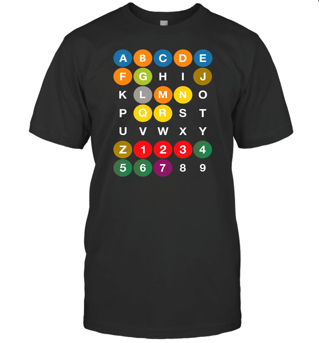 Nyc Subway Letters T-Shirt
