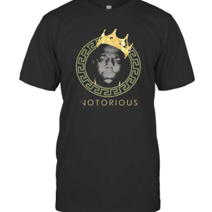 Notorious B.I.G. Gold Crown Foil Image T-Shirt