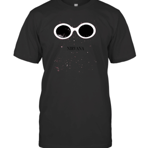 Nirvana Sunglasses Splatter Image Red T-Shirt