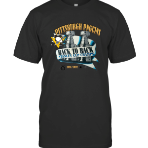 NHL Pittsburgh Penguins Hockey Back To Back Stanley Cup Champs T-Shirt