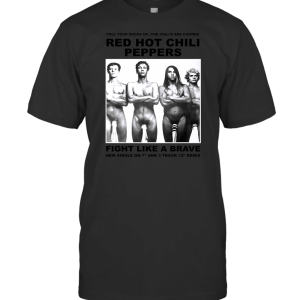 NEW RED HOT CHILI PEPPERS POSTER FIGHT LIKE A BRAVE WHITE T-Shirt