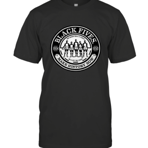 Negro Basketball League Black Fives Team Logo T-Shirt