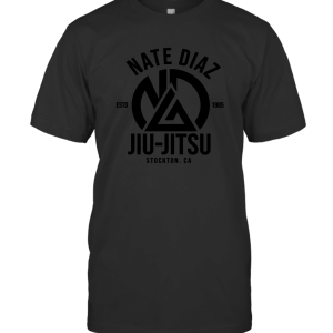 Nate Diaz Jiu Jitsu Stockton Asphalt black T-Shirt