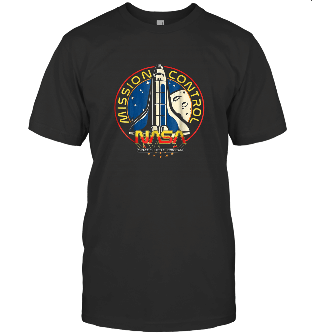 NASA Mission Control Space Shuttle Program Graphic T-Shirt