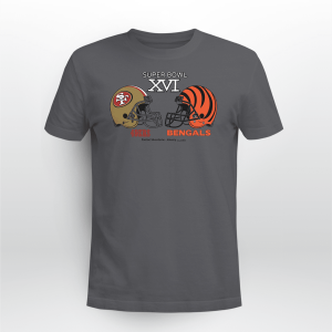 1982 SUPER BOWL T-SHIRT 49ERS VS BENGALS