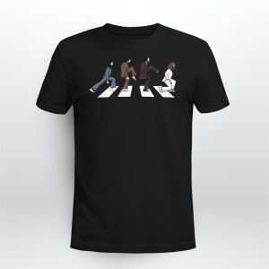 The Beatles Doing The of Silly Walks On Abbey Road