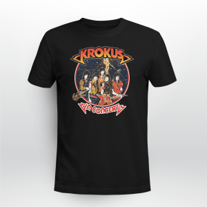 KROKUS Band Tshirt Small Vintage 1980s Krokus Hard