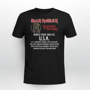 1982 IRON MAIDEN Number Of The Beast BACK