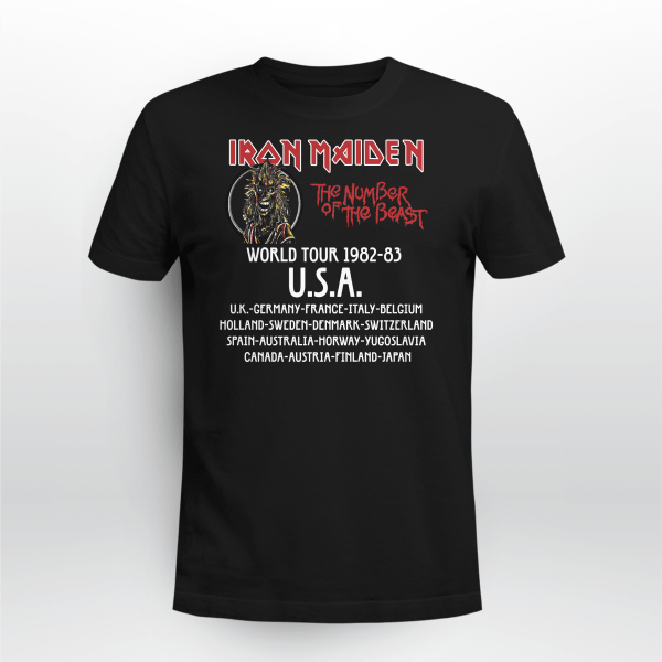 1982 IRON MAIDEN Number Of The Beast BACK