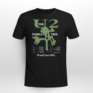 1987 Very Rare U2 The Joshua Tree World Tour BLACK BACK