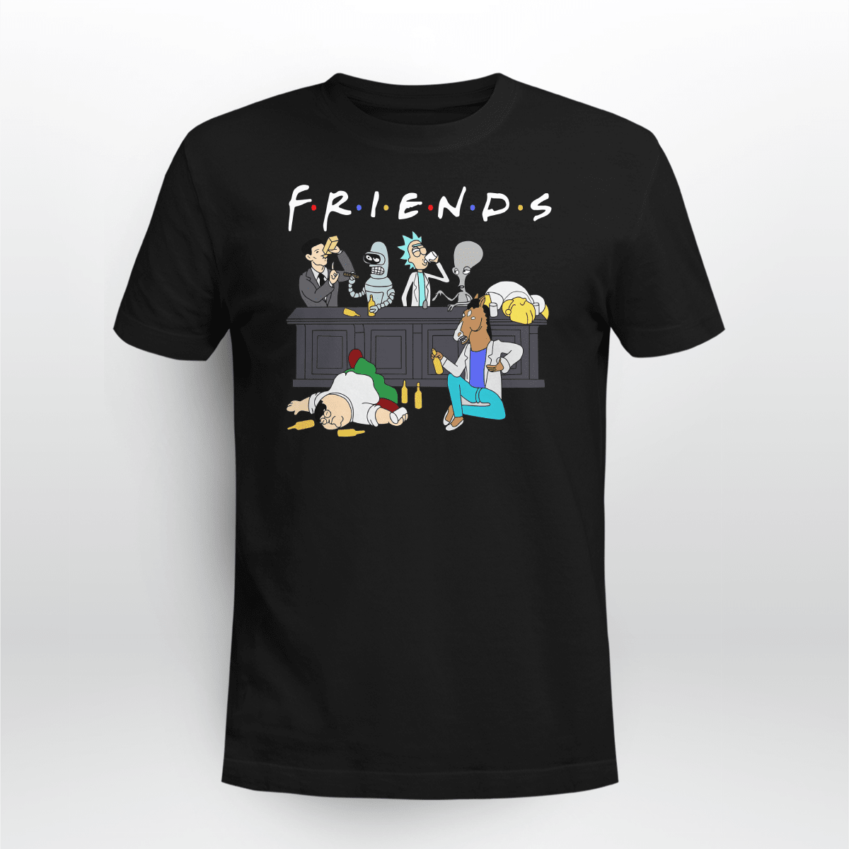 Friends Rick And Morty Bojack Horseman