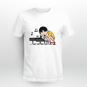 Freddie Mercury Peanuts Playing Piano