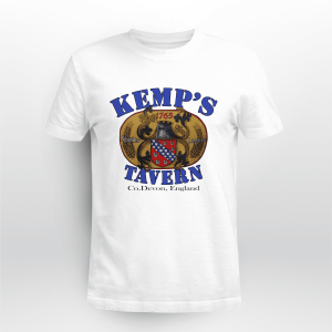 Kemps Tavern Devon England graphic BLACK