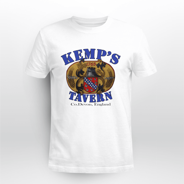 Kemps Tavern Devon England graphic BLACK