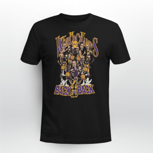 VINTAGE LA LAKERS CARICATURE LOS ANGELES 1987 88