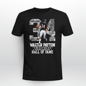 Walter-Payton No. 34 Chicago Football Sweetness Legend Hall Fame Memorial