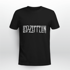 Led Zeppelin Distressed Hand Drawn Logo white