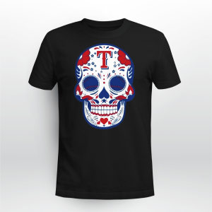 TEXAS RANGERS SUGAR SKULL BASEBALL